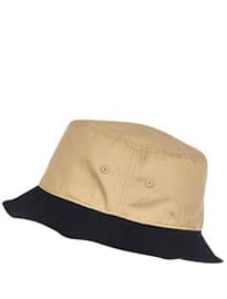 River Island Stone Contrast Turn Up Bucket Hat