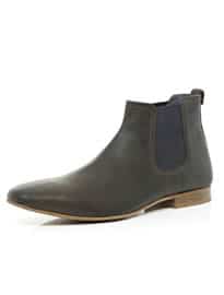 River Island Brown Buffed Chelsea Boots