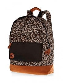 River Island Brown Mipac Leopard Print Backpack