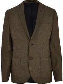River Island Khaki Green Blazer