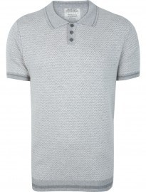 Burton Light Grey Knitted Polo Shirt