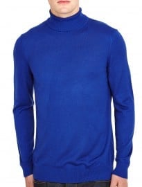 Burton Cobalt Blue Roll Neck Jumper