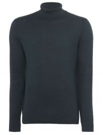 Burton Dark Green Roll Neck Jumper