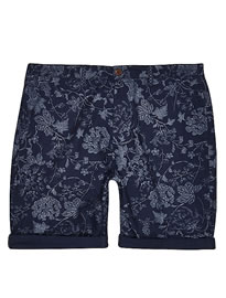 River Island Blue Indigo Floral Shorts