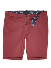 River Island Red Skinny Chino Shorts