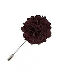 River Island Red Ruffle Rose Lapel Pin
