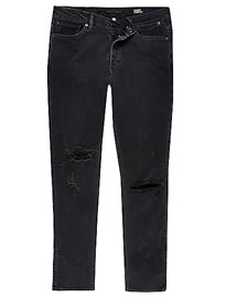 River Island Black Wash Ripped Eddy Skinny Stretch Jeans