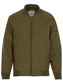 River Island Green Only & Sons Bomber Jacket