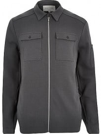 River Island Dark Grey Shirt Jacket