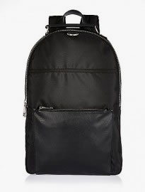 River Island Black Large Minimal Backpack