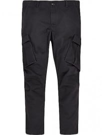 River Island Black Slim Fit Cargo Trousers