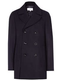 Reiss Bravo Double-breasted Peacoat
