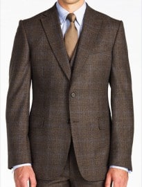 Brown Prince Of Wales Check Jacket