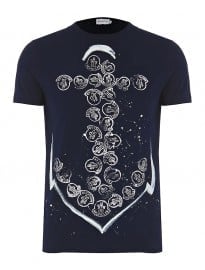 Moncler Maglia Hand-painted Anchor T-shirt