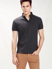 He By Mango Button-down Collar Polo Shirt