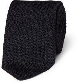 Drakes Slim Silk-grenadine Tie