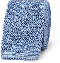 Drakes Slim Knitted Silk Tie