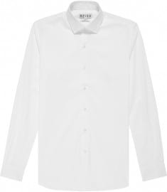 Reiss Driver Formal Shirt With Small Collar White