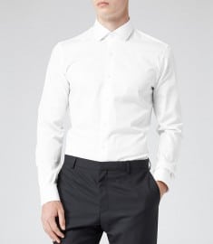 Reiss Driver Twill Cotton Shirt