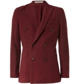 Boglioli Dover Unstructured Double-breasted Wool-blend Blazer