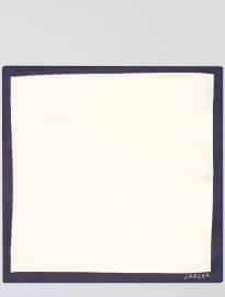 Jaeger Plain Ivory Pocket Square
