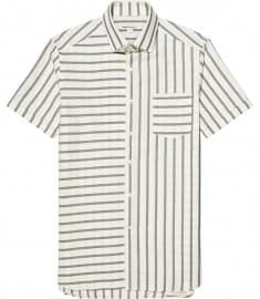 Reiss 1971 Oliver Multi Direction Stripe Shirt White