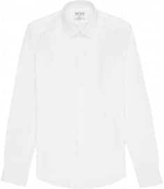 Reiss Star Slim Fit Cotton Shirt White