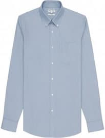 Reiss Ascot Button-down Oxford Shirt Sky Blue