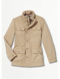Basoda Lacquered Cotton Multi-pocket Parka