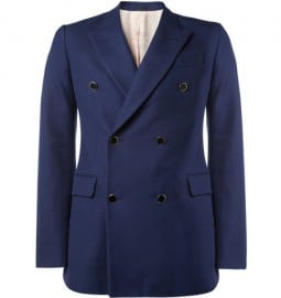 Alexander Mcqueen Slim-fit Cotton And Wool-blend Blazer