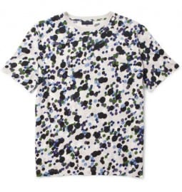 Lanvin Dot-print Cotton Crew Neck T-shirt