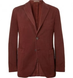 Boglioli Slim-fit Unstructured Cotton And Linen-blend Blazer