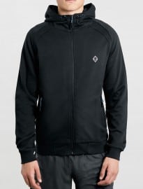 Topman Topman Sport Black Jersey Dry-tech Zip Through Jacket