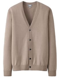 Uniqlo Men Extra Fine Merino V-neck Cardigan