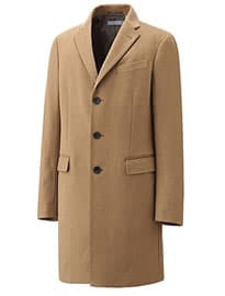 Uniqlo Men Wool Cashmere Chesterfield Coat