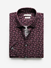 He By Mango Slim-fit Paisley Print Shirt