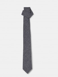 He By Mango Herringbone Wool-blend Tie