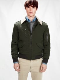He By Mango Aviator Bomber Jacket