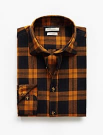 He By Mango Slim-fit Check Twill Shirt