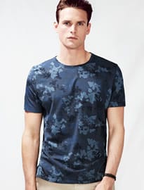 He By Mango Floral Print T-shirt