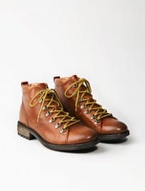 He By Mango Leather Worker Boots
