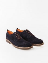 He By Mango Brogueing Suede Blucher