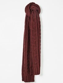 He By Mango Cable-knit Scarf