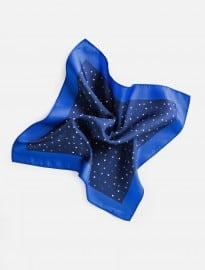 He By Mango Polka-dot Silk Pocket Square