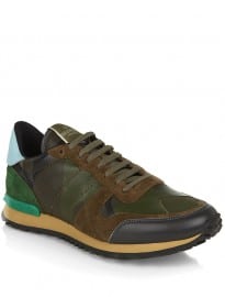 Valentino Camouflage Studded Trainer