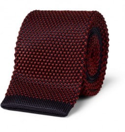 A.p.c. Two-tone Knitted Tie