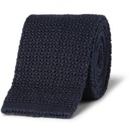 Drakes Knitted Cotton Tie