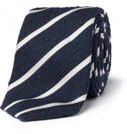 Drakes Striped Silk-grenadine Tie