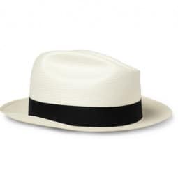 Borsalino Small-brim Straw Panama Hat