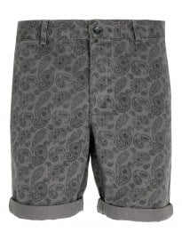 Topman Grey Chino Paisley Shorts
